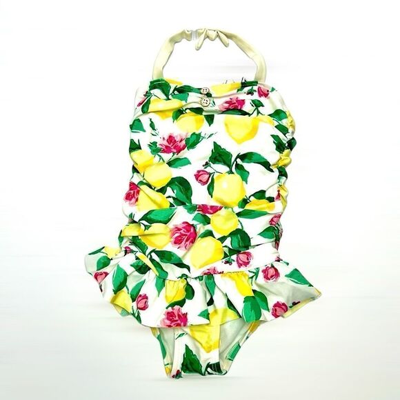 NWT Janie and Jack Lemon Swimsuit Sun Protection Size 2T - Picture 2 of 13